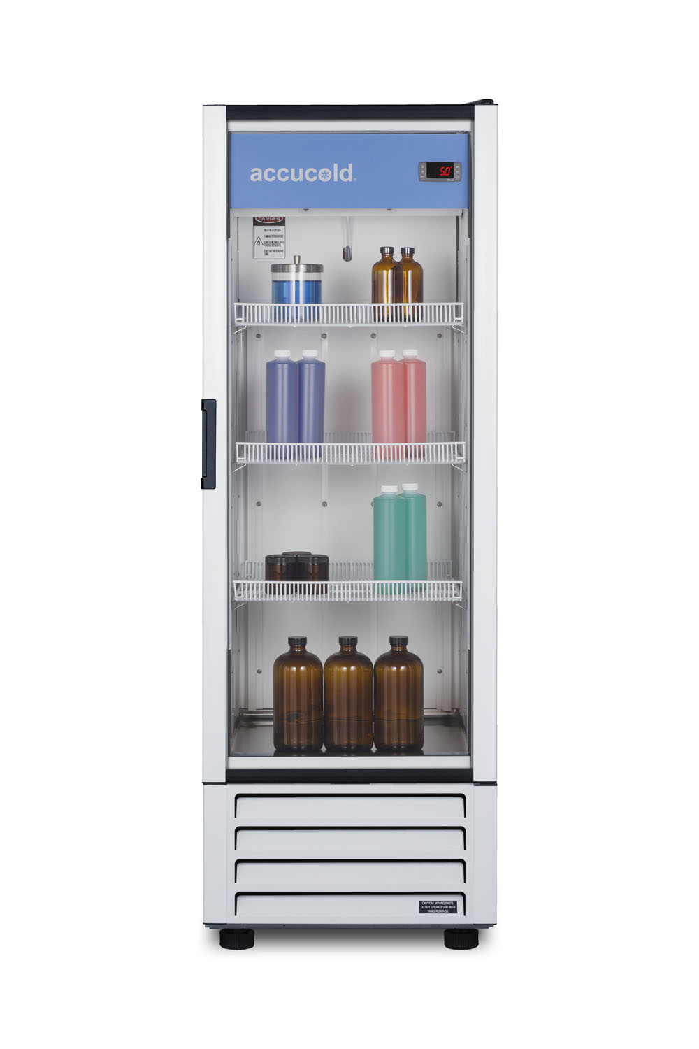 7.56 cu.ft. general purpose pharmaceutical all-refrigerator with self-closing glass door and digital controls